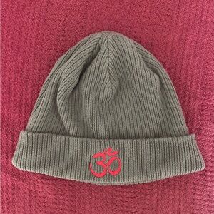🕉️🌿Organic Cotton Beanie with Embroidered OM Symbol